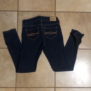 Girls Abercrombie Slim Zipper Jeans